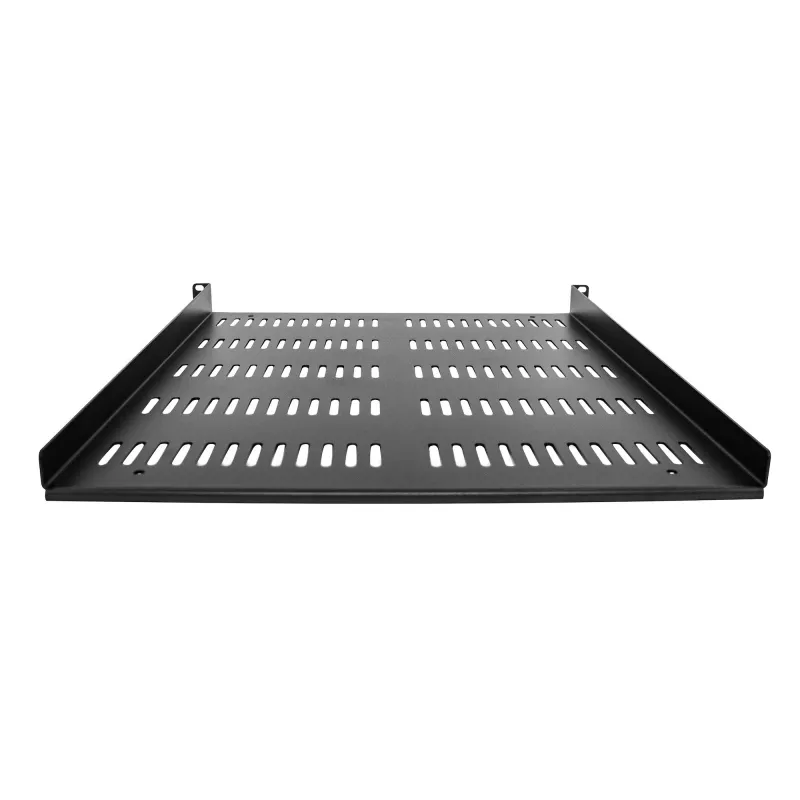 StarTech.com SHELF-1U-20-FIXED-V 1U geventileerde serverrackplank, 19", vrijdragend, frontmontage, 25 kg draagvermogen, 20" (50 cm) diep, zwart