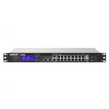 QNAP QGD-1602P managed L2 Gigabit Ethernet (10/100/1000) Power over Ethernet (PoE) 1U zwart, grijs