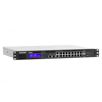 QNAP QGD-1602P managed L2 Gigabit Ethernet (10/100/1000) Power over Ethernet (PoE) 1U zwart, grijs
