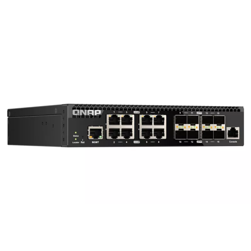 QNAP QSW-M3216R-8S8T netwerkswitch managed L2/L3 10G Ethernet (100/1000/10000) 1U zwart