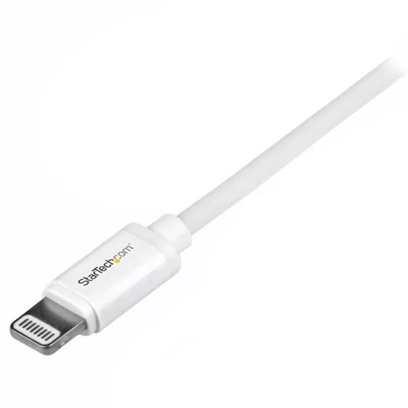 StarTech.com 1 m USB-naar-Lightning-kabel – oplaadkabel voor iPhone/iPad/iPod – Lightning-naar-USB-kabel met snellaadfunctie – Apple MFi-gecertificeerd – wit