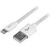 StarTech.com 2 m (6 ft.) USB naar Lightning kabel - lange iPhone / iPad / iPod oplaadkabel - Lightning naar USB kabel - Apple MFi gecertificeerd - wit