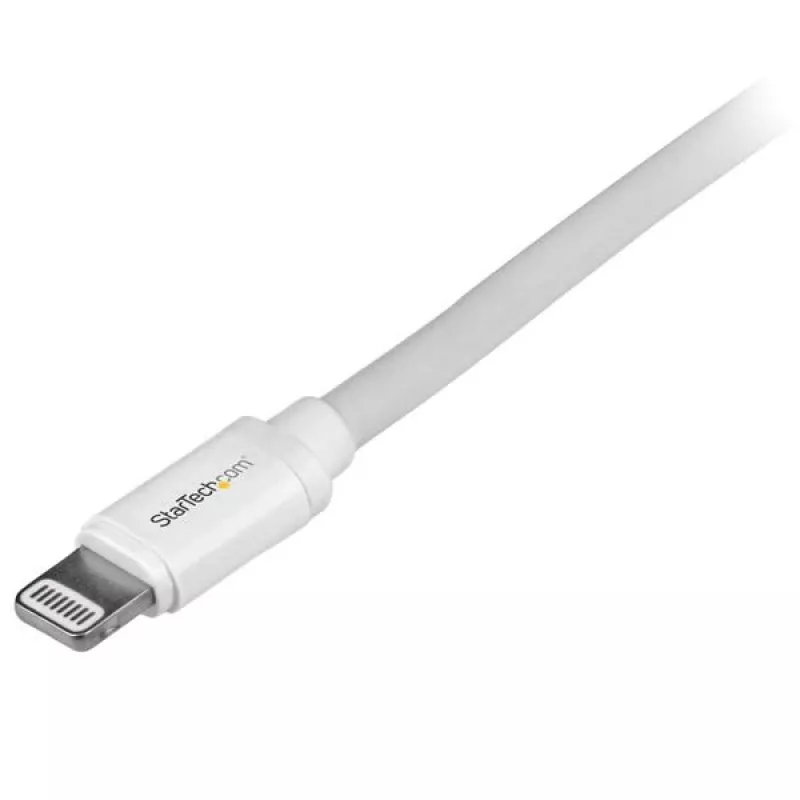 StarTech.com 2 m (6 ft.) USB naar Lightning kabel - lange iPhone / iPad / iPod oplaadkabel - Lightning naar USB kabel - Apple MFi gecertificeerd - wit