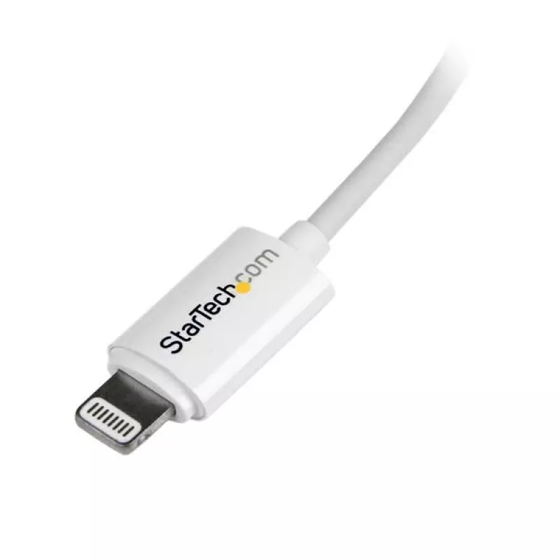 StarTech.com 2 m (6 ft.) USB naar Lightning kabel - lange iPhone / iPad / iPod oplaadkabel - Lightning naar USB kabel - Apple MFi gecertificeerd - wit