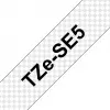 Etiketteerband Brother TZE-SE5 — 24 mm x 8 m, zwart op wit