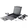 StarTech.com rackmount KVM-console – single-port VGA KVM met 19-inch lcd-monitor voor serverrack – volledig uitgeruste universele 1HE lcd KVM-lade met kabels & hardware – USB-ondersteuning – 50.000 MTBF