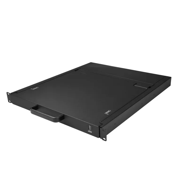 StarTech.com rackmount KVM-console – single-port VGA KVM met 19-inch lcd-monitor voor serverrack – volledig uitgeruste universele 1HE lcd KVM-lade met kabels & hardware – USB-ondersteuning – 50.000 MTBF