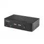 StarTech.com 2-poorts DisplayPort KVM-switch, 8K 60Hz / 4K 144Hz, enkel scherm, DP 1.4, 2x USB 3.0 aansluitingen, 4x USB 2.0 HID aansluitingen, drukknop- & hotkey-omschakeling, TAA-conform - besturingssysteemonafhankelijk, metalen behuizing