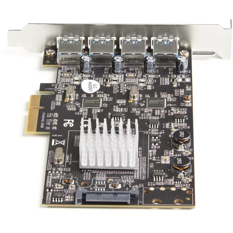 StarTech.com 4-poorts USB PCIe-kaart – 10 Gbit/s USB 3.1/3.2 Gen 2 Type-A PCI Express uitbreidingskaart met 2 controllers – 4x USB-A – USB PCIe extra adapterkaart – Windows/Mac/Linux