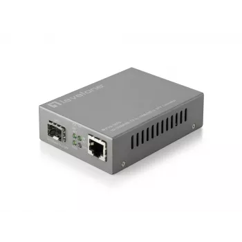 LevelOne RJ45 naar SFP managed Fast Ethernet mediaconverter