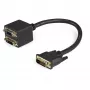 StarTech.com 30cm (1 ft) DVI-D naar 2x DVI-D digitale videosplitter-kabel - M/F~1 ft DVI-D naar 2x DVI-D digitale videosplitter-kabel - M/F