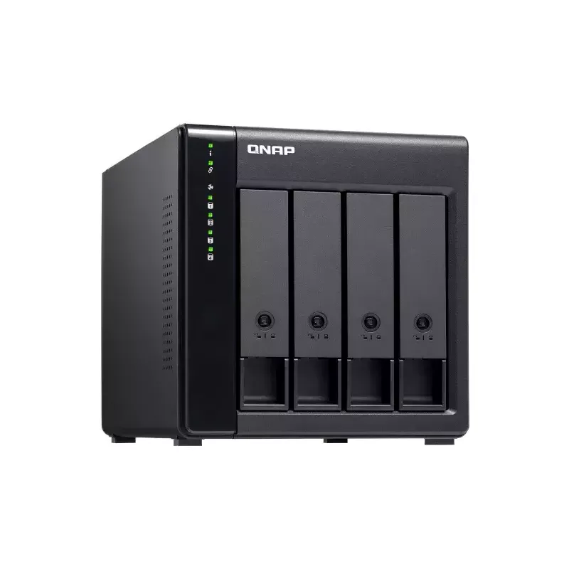 QNAP high-performance desktop SATA 6Gbps JBOD storage behuizing | TL-D400S | zwart