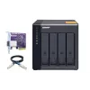 QNAP high-performance desktop SATA 6Gbps JBOD storage behuizing | TL-D400S | zwart