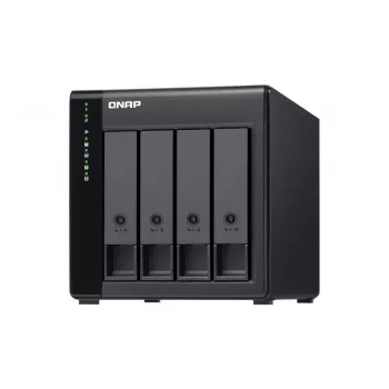 QNAP high-performance desktop SATA 6Gbps JBOD storage behuizing | TL-D400S | zwart