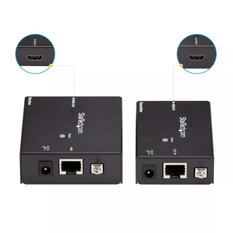 StarTech.com HDMI over CAT5e HDBaseT extender – voeding via kabel – Ultra HD 4K – TAA