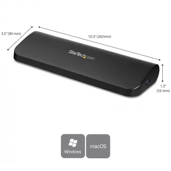 StarTech.com dual-monitor USB 3.0 dockingstation met HDMI & DVI/VGA