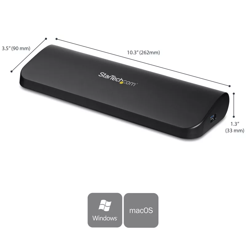 StarTech.com dual-monitor USB 3.0 dockingstation met HDMI & DVI/VGA