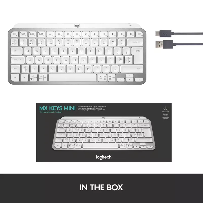 Logitech MX Keys Mini draadloos verlicht toetsenbord Mini QWERTY