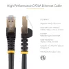 StarTech.com 5m CAT6a ethernetkabel – 10 gigabit afgeschermd, rastnasenbescherming, RJ45, 100W PoE patchkabel – 10GbE STP netwerkkabel met trekontlasting – zwart, individueel getest/bekabeling UL-gecertificeerd/TIA