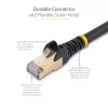 StarTech.com 5m CAT6a ethernetkabel – 10 gigabit afgeschermd, rastnasenbescherming, RJ45, 100W PoE patchkabel – 10GbE STP netwerkkabel met trekontlasting – zwart, individueel getest/bekabeling UL-gecertificeerd/TIA
