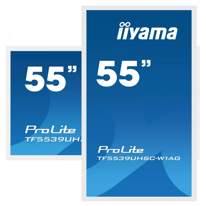 iiyama TF5539UHSC-W1AG signage display 139,7 cm (55 inch) LED 500 cd/m² 4K Ultra HD wit touchscreen 24/7