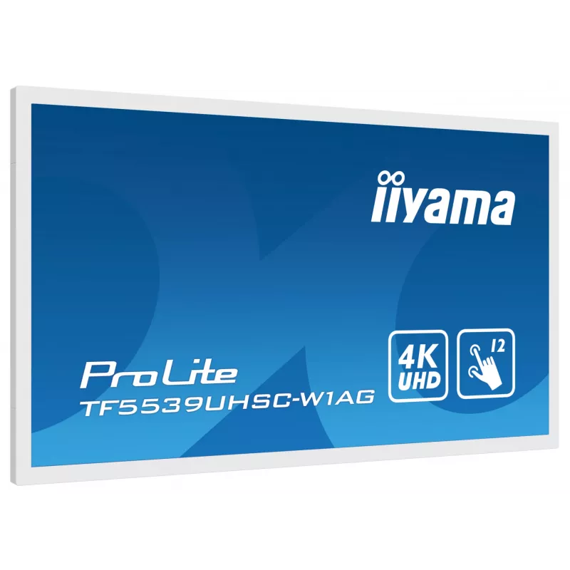 iiyama TF5539UHSC-W1AG signage display 139,7 cm (55 inch) LED 500 cd/m² 4K Ultra HD wit touchscreen 24/7