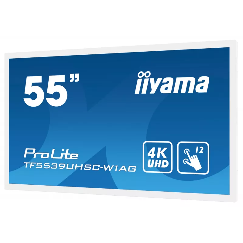 iiyama TF5539UHSC-W1AG signage display 139,7 cm (55 inch) LED 500 cd/m² 4K Ultra HD wit touchscreen 24/7