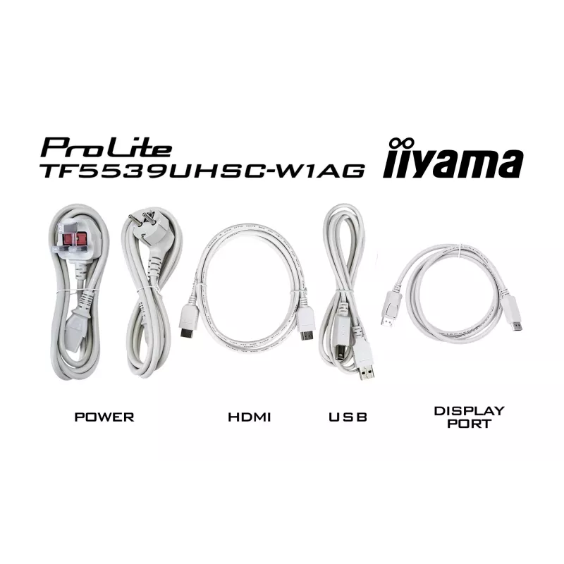iiyama TF5539UHSC-W1AG signage display 139,7 cm (55 inch) LED 500 cd/m² 4K Ultra HD wit touchscreen 24/7