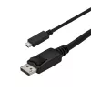 StarTech.com 2,9 m (9,8 ft.) USB-C naar DisplayPort 1.2 kabel 4K 60Hz – USB-C naar DisplayPort adapterkabel – HBR2 USB Type-C DP Alt Mode naar DP monitor videokabel – werkt met Thunderbolt 3 – zwart