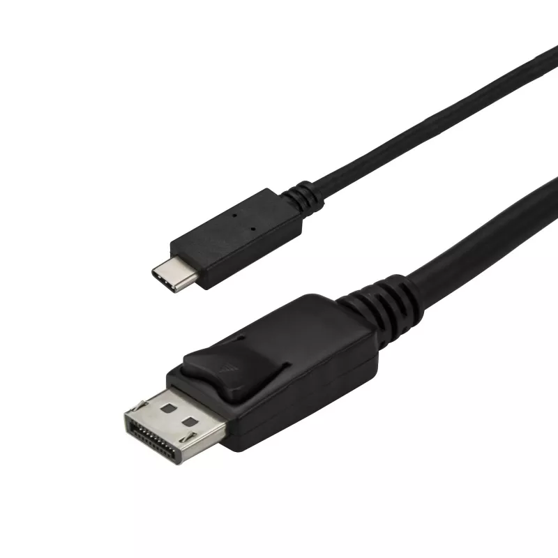 StarTech.com 2,9 m (9,8 ft.) USB-C naar DisplayPort 1.2 kabel 4K 60Hz – USB-C naar DisplayPort adapterkabel – HBR2 USB Type-C DP Alt Mode naar DP monitor videokabel – werkt met Thunderbolt 3 – zwart