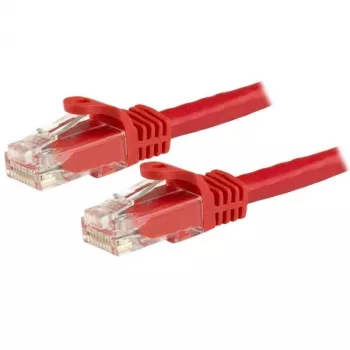 StarTech.com 5m CAT6 ethernetkabel - Red CAT 6 gigabit ethernetkabel - 250MHz 100W PoE RJ45 UTP netwerk-/patchkabel met knikbescherming, trekontlasting, individueel getest