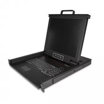 StarTech.com rackmount KVM-console - single port VGA KVM met 17-inch LCD-monitor voor serverrack - volledig uitgeruste universele 1U LCD KVM drawer met kabels & hardware - USB-ondersteuning - 50.000 MTBF