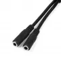 StarTech.com headset-adapter voor headsets met gescheiden hoofdtelefoon-/microfoonstekkers – 3,5 mm 4-polig naar 2x 3-polig 3,5 mm stekker/bus