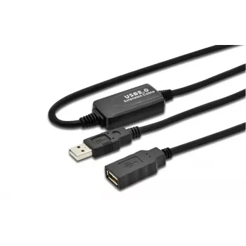 Microconnect USBAAF15A USB-kabel USB 2.0 15 m USB A zwart