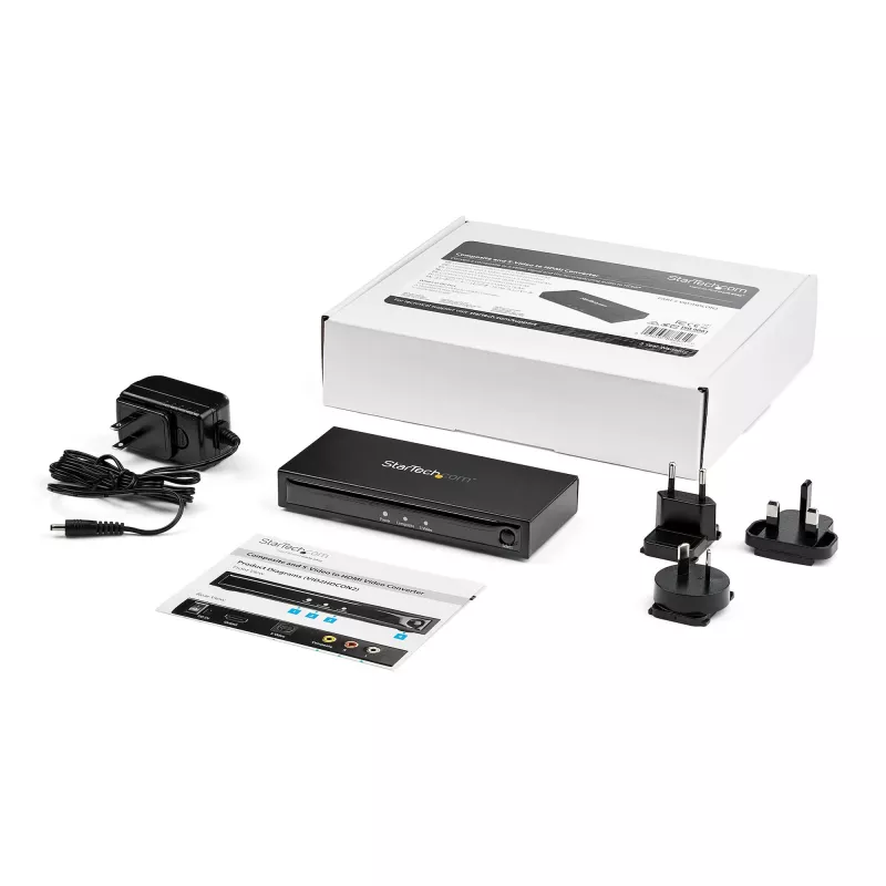 StarTech.com S-Video- of composite-naar-HDMI-converter met audio – 720p – NTSC en PAL