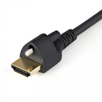 StarTech.com 6ft (2m) HDMI-kabel met borgschroef – 4K 60Hz HDR – High-Speed HDMI 2.0 monitorkabel met borgschroefaansluiting voor veilige verbinding – HDMI-kabel met ethernet – M/M