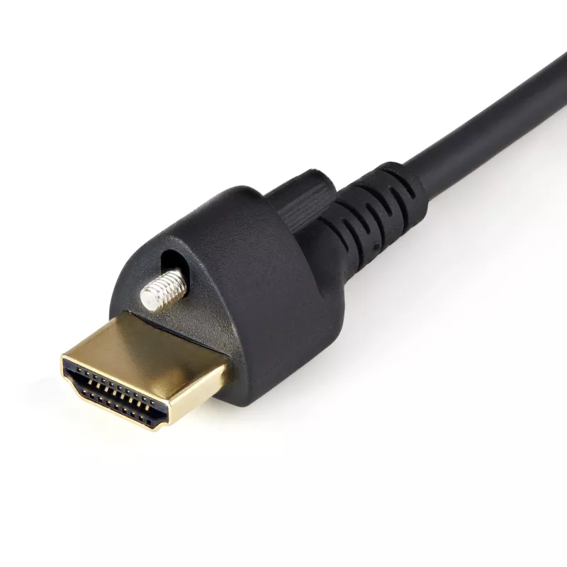 StarTech.com 6ft (2m) HDMI-kabel met borgschroef – 4K 60Hz HDR – High-Speed HDMI 2.0 monitorkabel met borgschroefaansluiting voor veilige verbinding – HDMI-kabel met ethernet – M/M