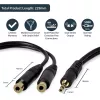 StarTech.com 15 cm stereo-splitterkabel – 3,5 mm stekker naar 2x 3,5 mm bus