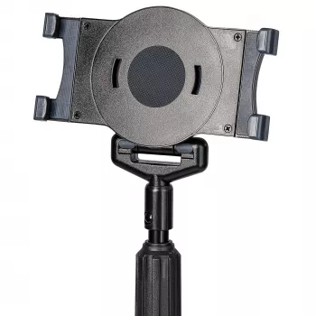 StarTech.com mobiele tablet-standaard met vergrendelbare wielen – in hoogte verstelbare wagen – universele rollende vloerstandaard voor tablets van 7 tot 11 inch, draagbare tablet-standaard met afneembare tablet-houder