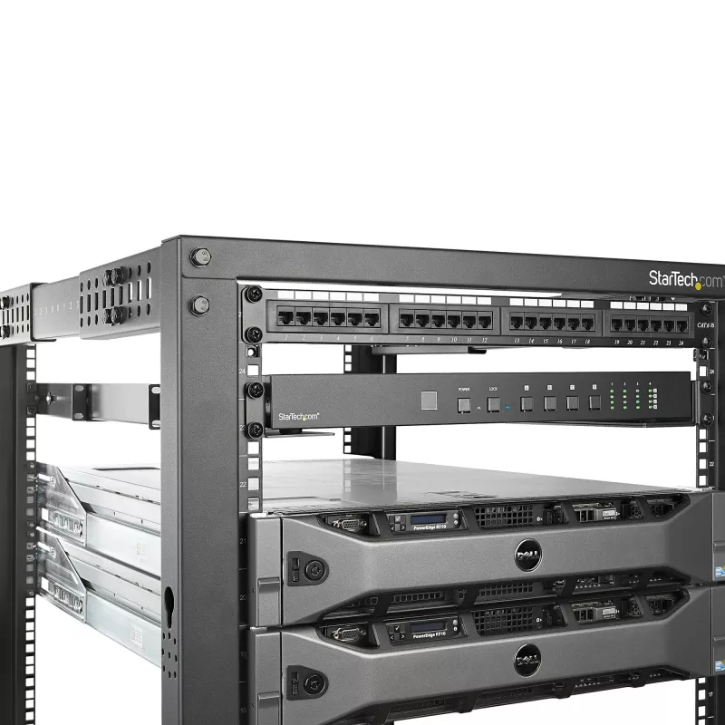 StarTech.com 1HE 19 inch serverrack-rails – 24-36 inch verstelbare diepte – universele 4-posts rackmontagerails – netwerkapparatuur/server/UPS-montagerailset HPE ProLiant Dell PowerEdge