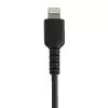 StarTech.com 15 cm duurzame zwarte USB-A-naar-Lightning-kabel – robuuste aramidevezel USB Type-A-naar-Lightning laad-/sync-netkabel – Apple MFi-gecertificeerd voor iPad/iPhone 12