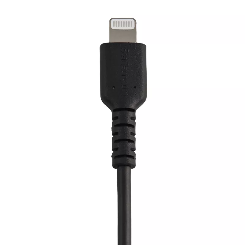 StarTech.com 15 cm duurzame zwarte USB-A-naar-Lightning-kabel – robuuste aramidevezel USB Type-A-naar-Lightning laad-/sync-netkabel – Apple MFi-gecertificeerd voor iPad/iPhone 12