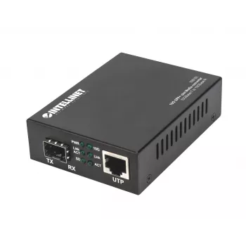 Intellinet 10GBase-T naar 10GBase-R mediaconverter, 1 x 10 GB SFP+ slot, 1 x 10GB RJ45-poort