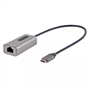 StarTech.com USB-C-naar-Ethernet-adapter, USB 3.0 naar Gigabit Ethernet netwerkadapter – 10/100/1000 Mbit/s, USB-C-naar-RJ45-Ethernet-adapter (GbE), 30 cm vaste kabel, installatie zonder driver