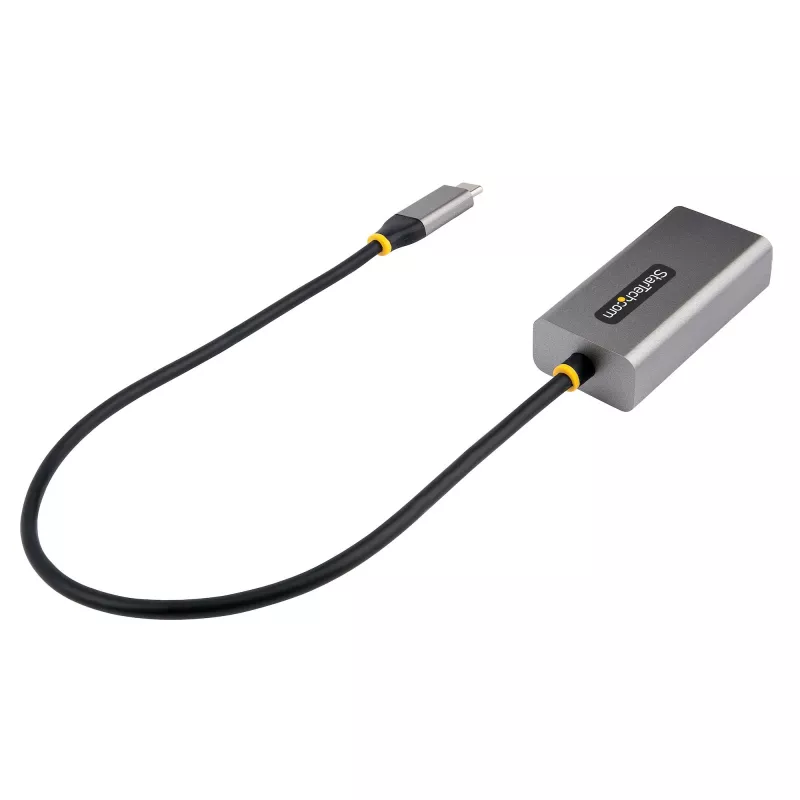 StarTech.com US1GC30B2 USB-C naar Gigabit Ethernet-adapter, USB 3.0, 10/100/1000 Mbps, ASIX AX88179A, kabel van 30 cm, grijs