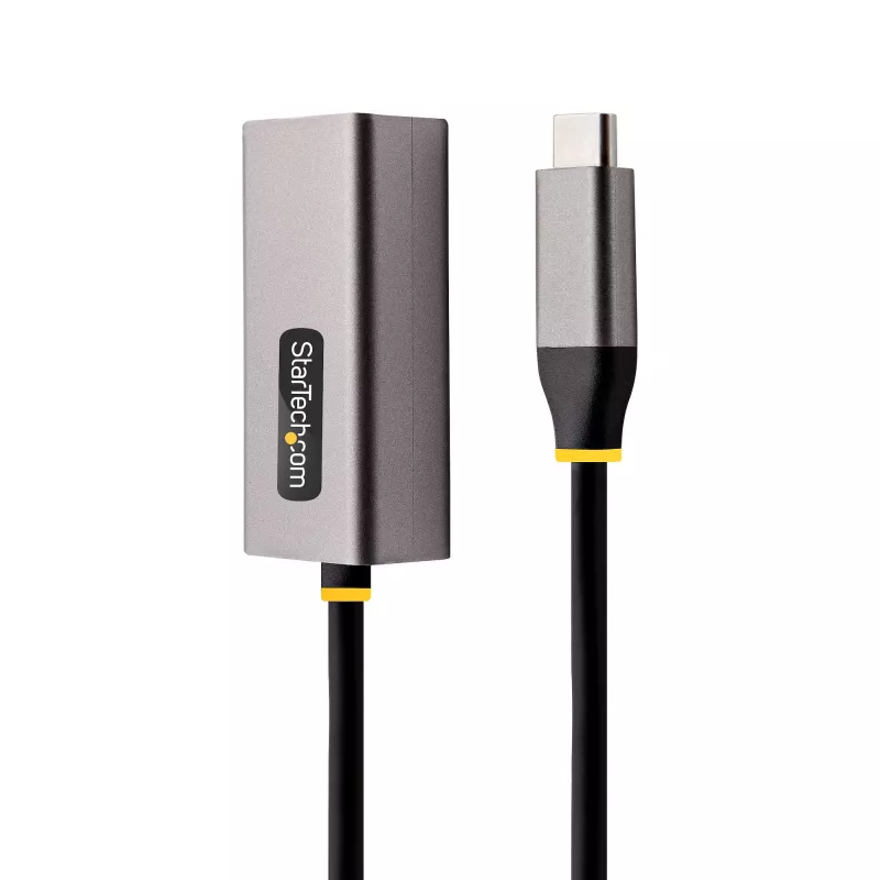 StarTech.com US1GC30B2 USB-C naar Gigabit Ethernet-adapter, USB 3.0, 10/100/1000 Mbps, ASIX AX88179A, kabel van 30 cm, grijs