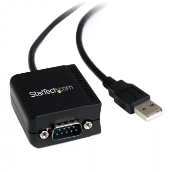 StarTech.com 2,5 m 1-poorts FTDI USB-naar-serieel-RS232-adapterkabel met optische isolatie, USB-naar-RS232-adapter – TAA
