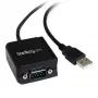StarTech.com ICUSB2321FIS 1-poorts FTDI USB-naar-RS232 DB9 seriële adapterkabel, optisch geïsoleerd, 2,5 m, zwart