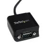StarTech.com ICUSB2321FIS 1-poorts FTDI USB-naar-RS232 DB9 seriële adapterkabel, optisch geïsoleerd, 2,5 m, zwart