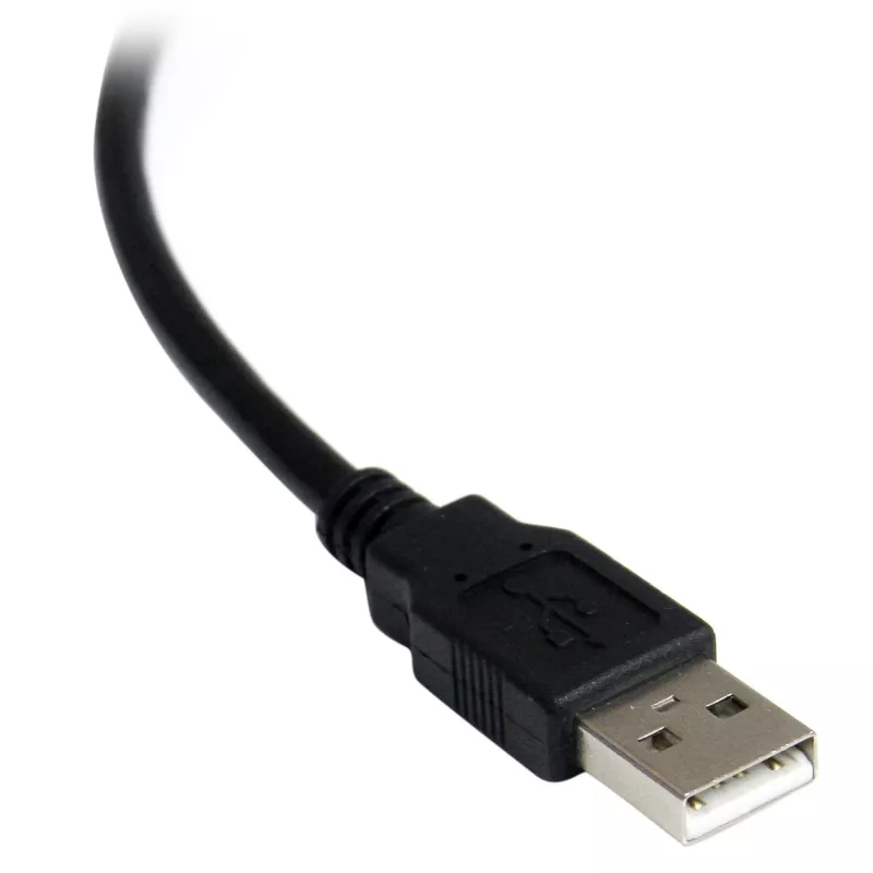 StarTech.com ICUSB2321FIS 1-poorts FTDI USB-naar-RS232 DB9 seriële adapterkabel, optisch geïsoleerd, 2,5 m, zwart
